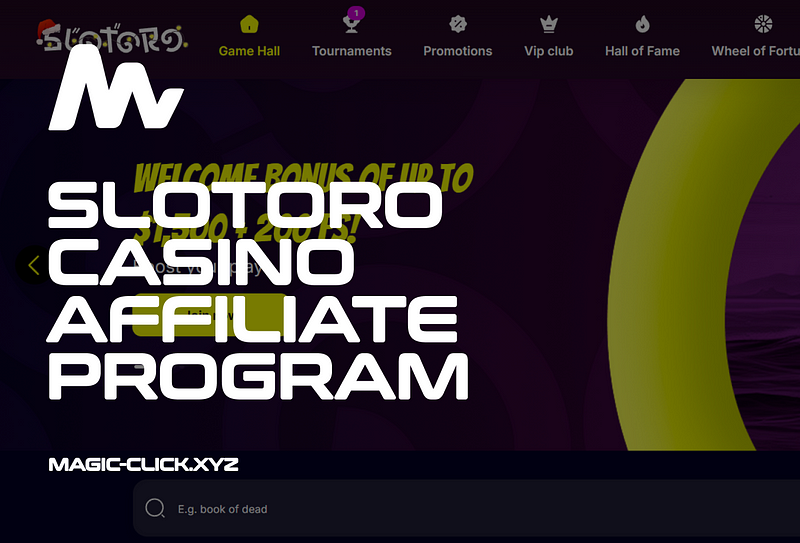 Slotoro Casino: Affiliate Program