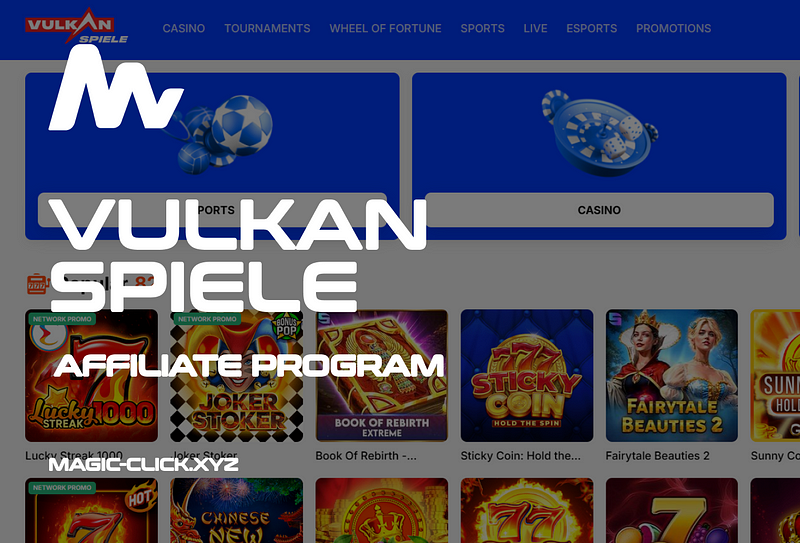 Vulkan Spiele — Affiliate, V Partners