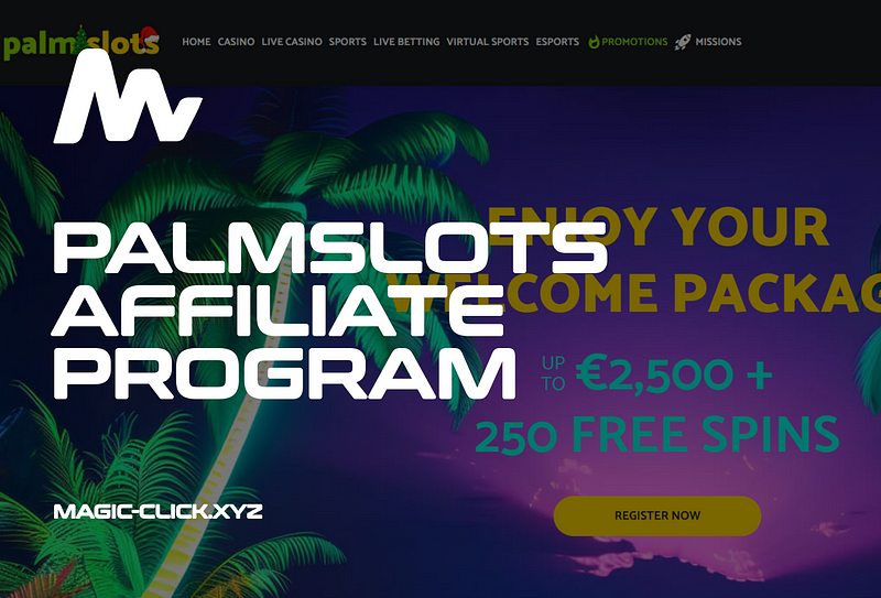 PalmSlots: Affiliate Program & Casino