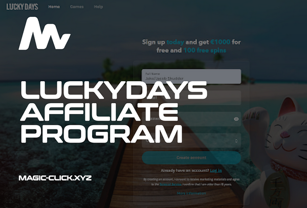 LuckyDays Casino — Affiliate Program