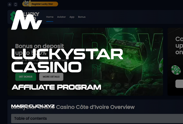 LuckyStar Casino — Affiliate Program