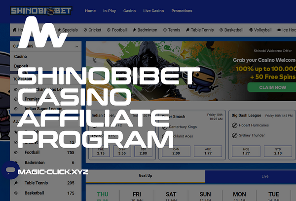 Shinobi Bet: Affiliate program & Casino