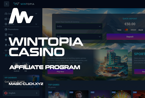 Wintopia Casino: WinManiacs Affiliates